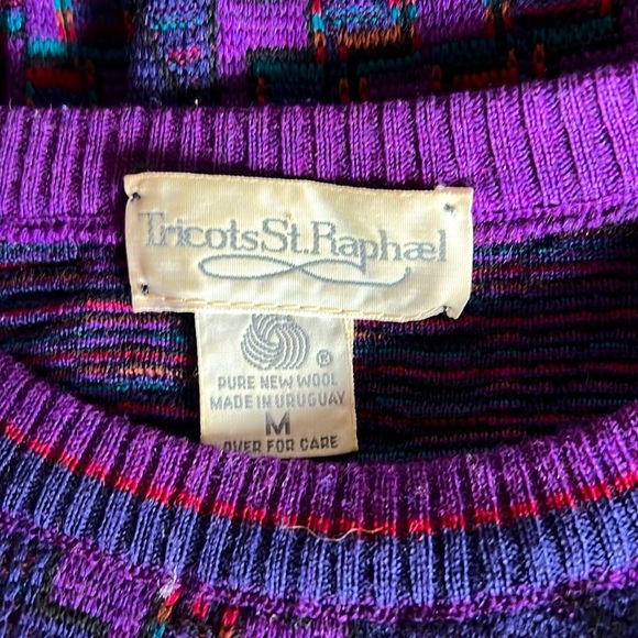 Vintage Wool Purple Sweater - Picture 5 of 5